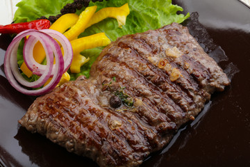Grilled beef steak