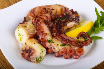 Grilled octopus