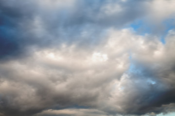 The blue sky with clouds