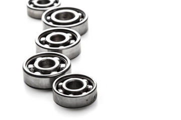 Gear metal wheels, isolated on white background