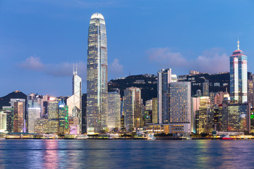 Obraz na płótnie Canvas Hong Kong sunset