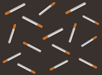 cigarettes and color background vector