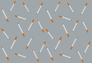 cigarettes and color background vector