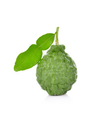 Bergamot fruit, Bergamot isolated on white background.