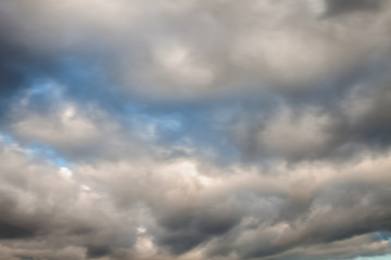 The blue sky with clouds