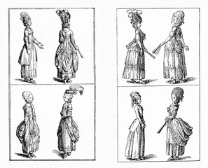 German fashion in Berlin: ladies clothing in late 18th century