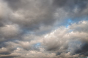 The blue sky with clouds
