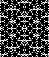 Vector modern seamless geometry pattern, black and white abstract geometric background, subtle pillow print, monochrome retro texture, hipster fashion design