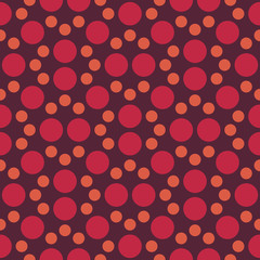 Vector modern seamless colorful geometry dot pattern. color abstract geometric background. pillow and bed sheet multicolor design. creative art deco. hipster fashion print