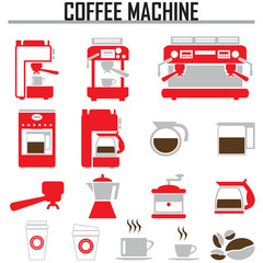 coffee roaster machine vector illustration.