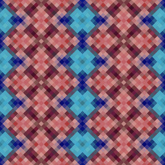 Kaleidoscopic low poly rhomb style vector mosaic background