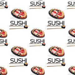 Sushi rolls.