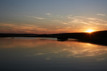 Obraz premium Sunset on the Lake