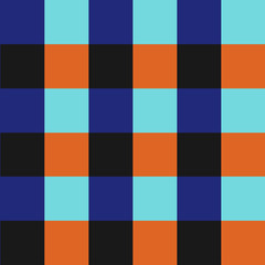 Blue Orange Chess Board Background Vector Illustration