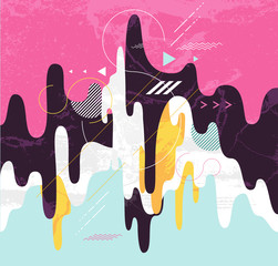 Abstract modern geometric background © theromb