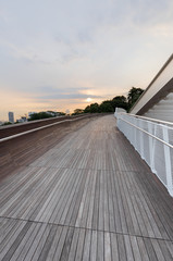 Henderson wave modern architecture of Singapore at sunset