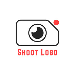 thin line simple shoot logo