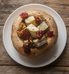 mushroom and cheese autumn ingredients