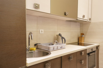 Interior of a guest house kitchen