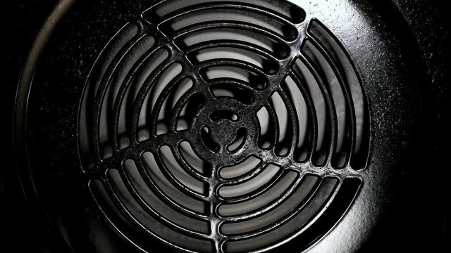 Convection oven. Oven fan