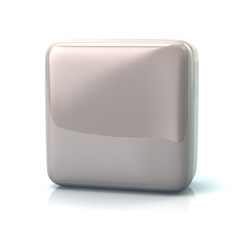 Blank white square button