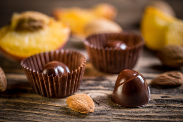 Gourmet chocolate bonbons
