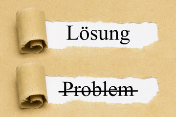 Lösung, Problem