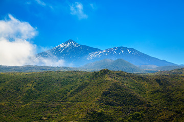 landscape with mount Teide