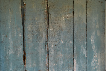 Texture of blue wooden planks natural