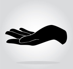hand holding symbol vector