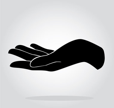 Hand Holding Symbol Vector