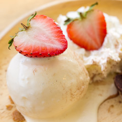 Closeup Strawberry fruit