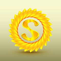 The logo is a sun with the letter S