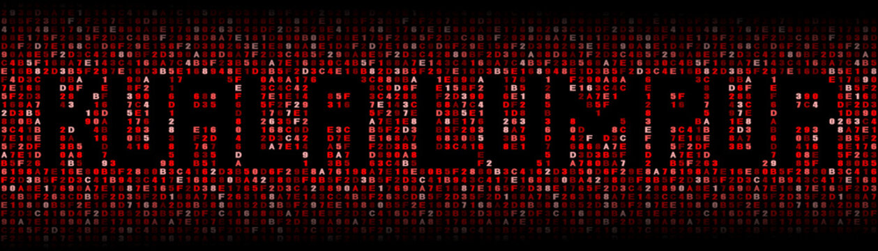 Kuala Lumpur text on hex code illustration