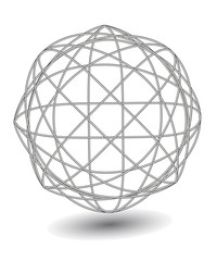 Abstract wire ball