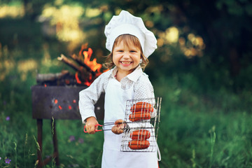 The child cook.