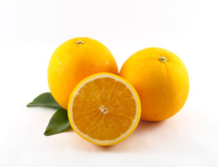 Orange fruit of isolated