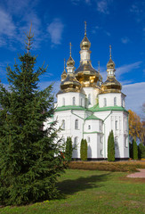 Fototapeta na wymiar Sviato-Troitskyi Monastery in Hustynia. Chernihiv region. Ukrain