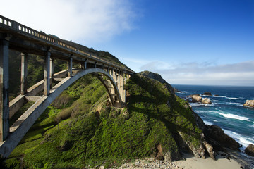 Bixby Bridge at Pacific Coast as part of Road Number 1, California