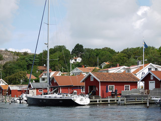 Fototapeta na wymiar Hamburgsund an der schwedischen Westküste