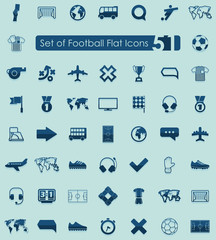 Set of football icons