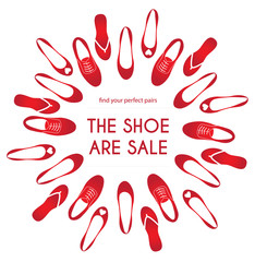 shoe sale poster banner advertising 