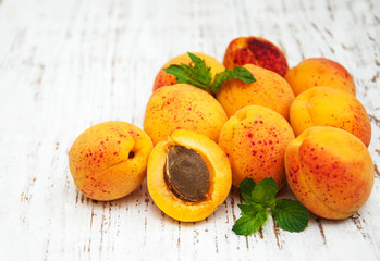 Fresh apricots