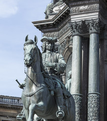 Maria Theresia Monument, in Vienna, Austria.