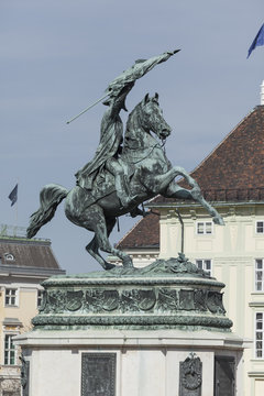  Equestrian monument of Archduke Charles on Heldenplatz, Hofburg