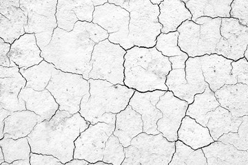 Black and white, Crack soil texture background