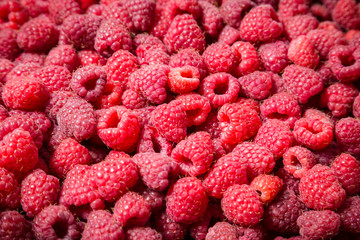 food background with raspberry