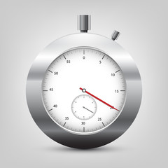 vector stopwatch with shadow