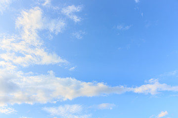 white clouds on blue sky