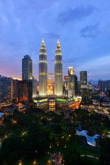 Naklejka na ściany i meble Kuala Lumpur, Malaysia